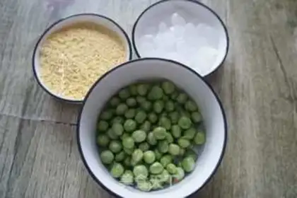 Make The rice pea spoon step 1