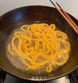 Make Homemade pumpkin noodles step 8