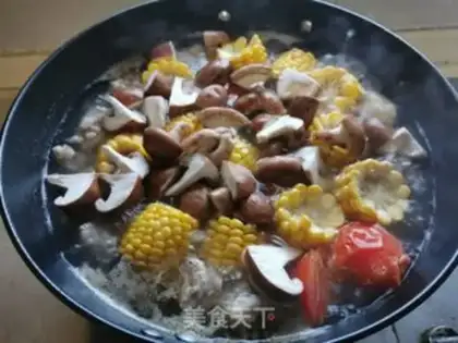 Make Frozen corn ribs soup step 1