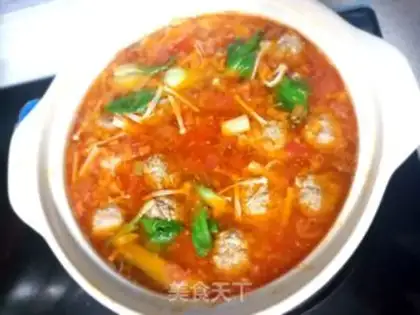Make Tomato beefball soup step 2