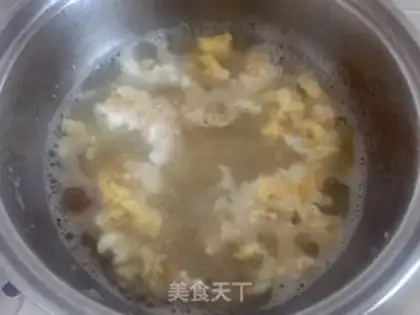 Make Mint egg soup step 3
