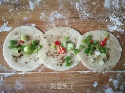 Make dumplings and onions step 5