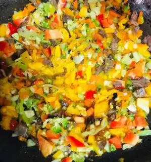 Make Beef-fruit noodles step 5