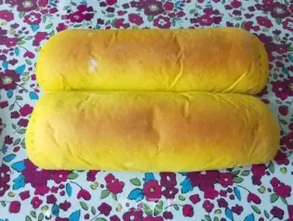 Make Creative pumpkin fish bread step 16