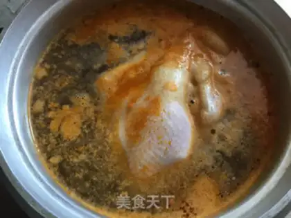 Make The chicken soup of time step 10
