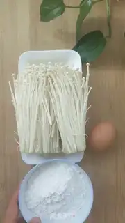 Make Dried golden needle mushrooms step 0