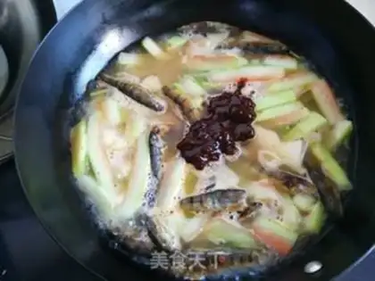Make Fish tofu melon sauce step 4