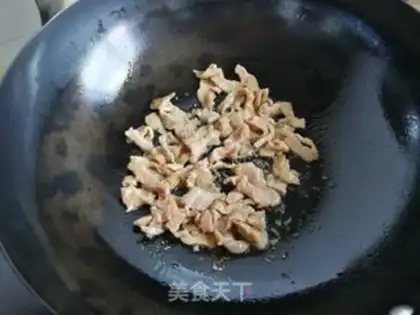 Make Pumpkin fried meat step 2