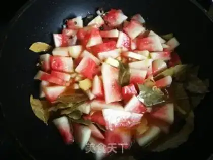 Make Watermelon celery bean sauce step 11