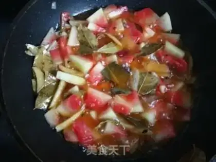 Make Watermelon celery bean sauce step 12