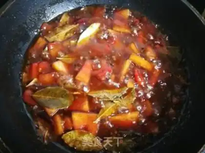 Make Watermelon celery bean sauce step 14
