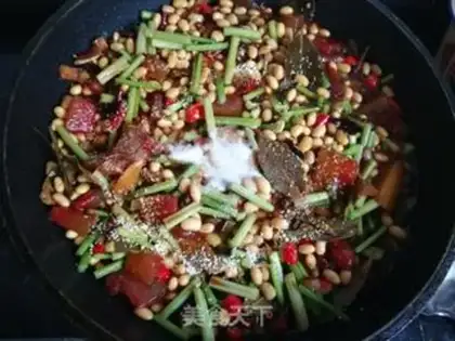 Make Watermelon celery bean sauce step 17