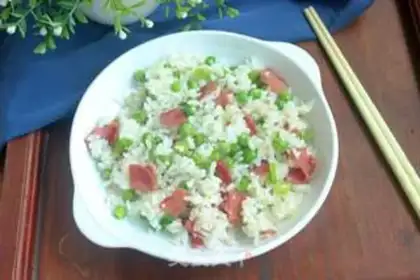 Make Bacon fried rice step 5
