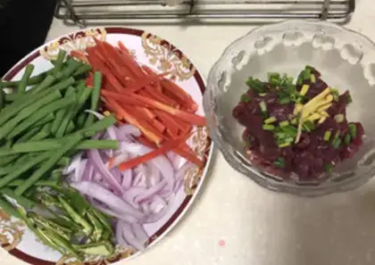 Make Fresh fragrance three-colour beef silk step 0
