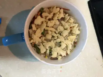 Make Beef cheese rice step 2