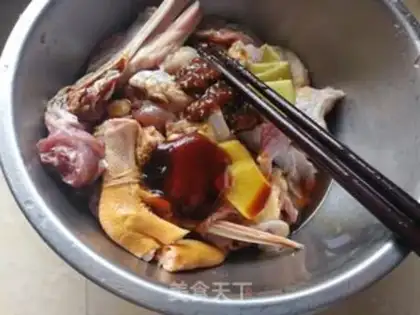 Make Tea mushroom duck step 2