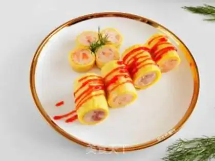 Make Sausage egg rolls step 11