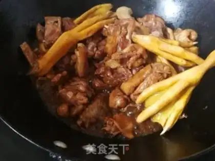 Make Tea mushroom duck step 7