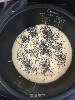 Make Black sesame cake step 6