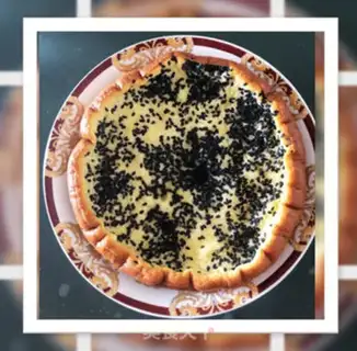 Make Black sesame cake step 7