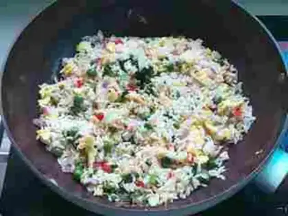 Make Pretzels and fried rice step 7