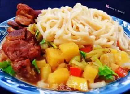 Make The pasta when the ribs are red step 8