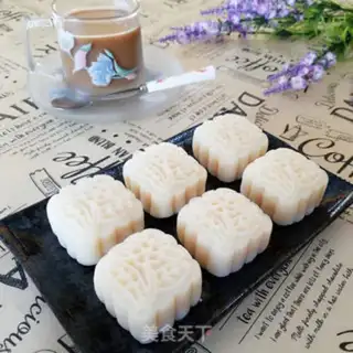 Make ♪ Gold, sand, milk, ice-cream mooncake ♪ step 16
