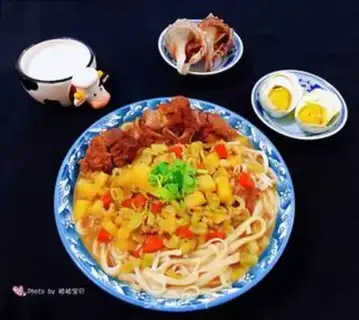 Make The pasta when the ribs are red step 9