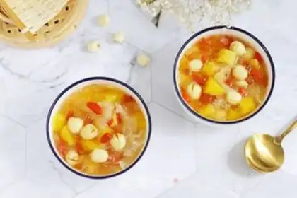 Make Peach gel and pineapple soup step 8