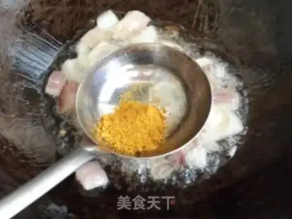 Make Curry eggplant caps step 4