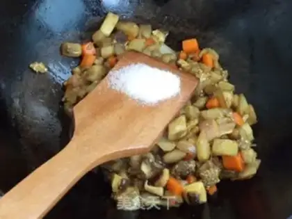 Make Curry eggplant caps step 6