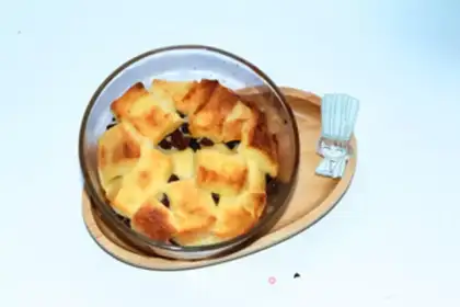 Make French bread pudding step 5