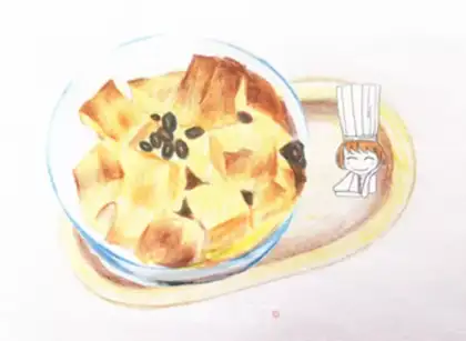 Make French bread pudding step 6