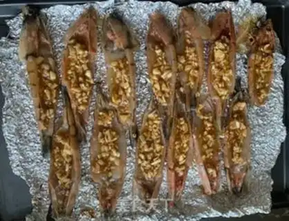 Make Garlic shrimp step 3