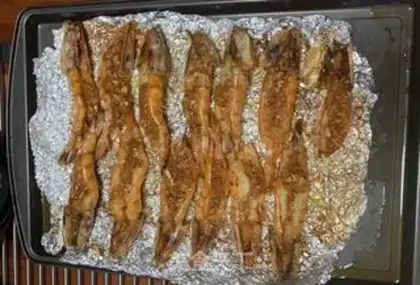 Make Garlic shrimp step 4