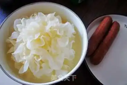 Make Silver-ear beef-eat fruit salad step 1