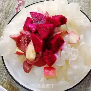 Make Silver-ear beef-eat fruit salad step 5