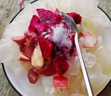 Make Silver-ear beef-eat fruit salad step 6