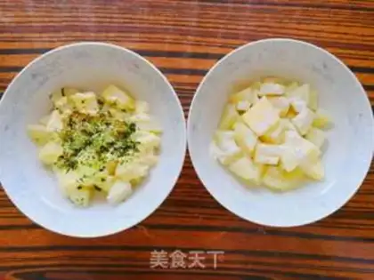 Make Double potato ball step 1