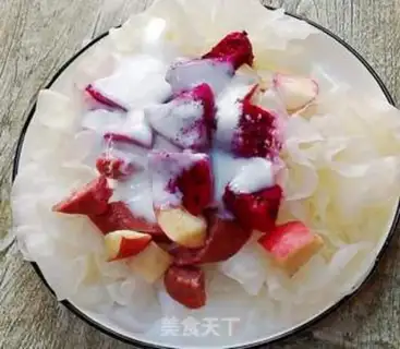 Make Silver-ear beef-eat fruit salad step 7