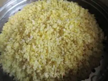 Make Green bean cake step 1