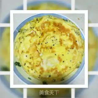 Make Black sesame eggcake step 2