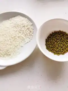 Make Green bean congee step 0