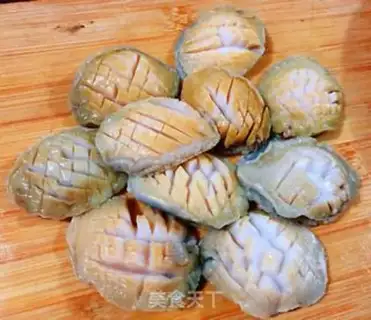 Make Garlic fans steam abalone step 2