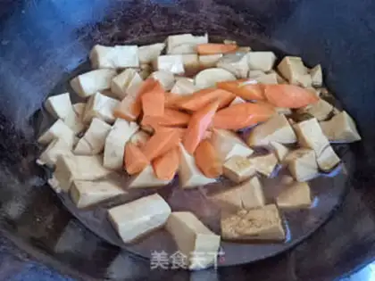 Make Tofu carrots step 7