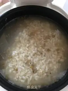 Make Green bean congee step 3