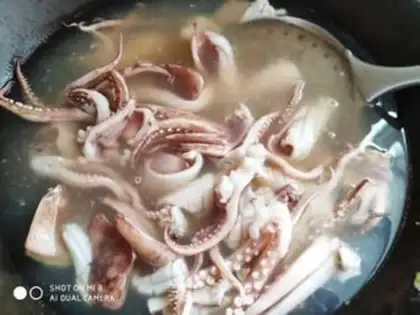 Make Barbecue squid step 2
