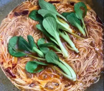Make Hot noodles step 2