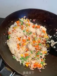 Make Egg fried rice step 2