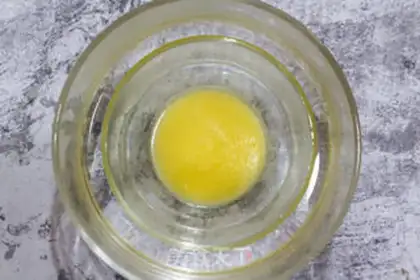 Make Blue yogurt mousse cake step 1